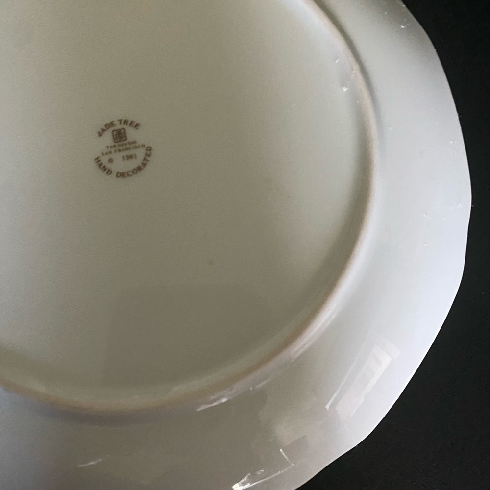 Vintage Jade Tree Takahashi San Francisco Pastoral Scene 71/2”Hand Painted Plate - Picture 12 of 14